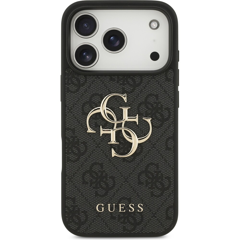Guess-PU-4G-Metal-Logo-kryt-iPhone-17-Pro-sedy