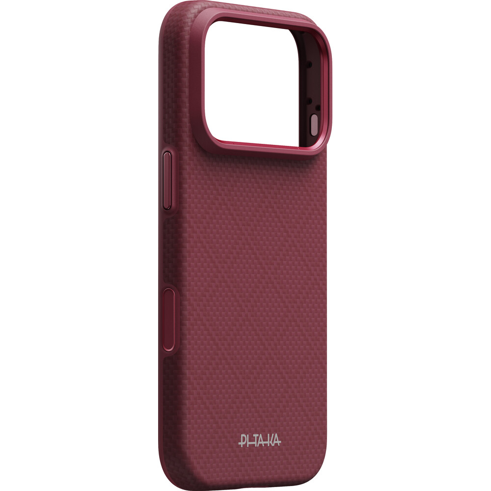 Pitaka-Summa-Case-Argyle-MagSafe-kryt-iPhone-18-Pro-Burgundy