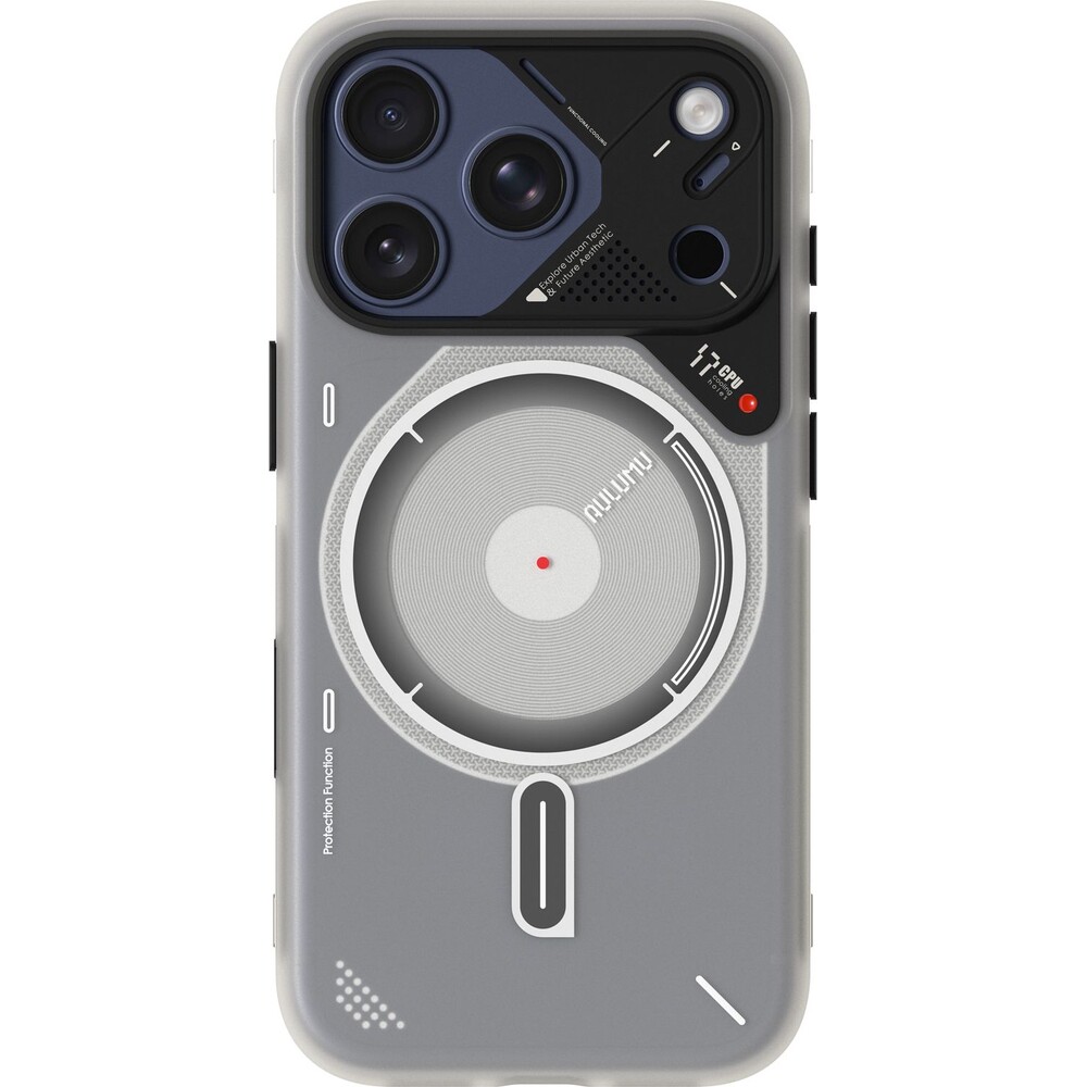 Aulumu-A17-Frosted-TPU-MagSafe-kryt-iPhone-17-Pro-Max-Translucent-White