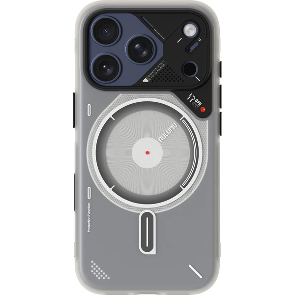 Aulumu-A17-Frosted-TPU-MagSafe-kryt-iPhone-17-Pro-Max-Translucent-White
