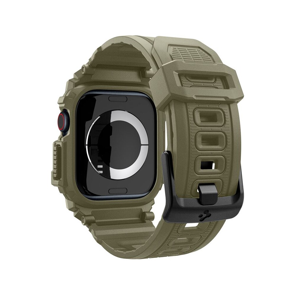 Spigen-Rugged-Armor-Pro-reminek-s-pouzdrem-Apple-Watch-10-11-46mm-zeleny