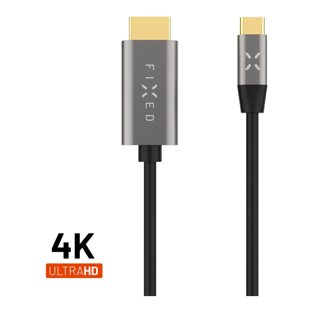 FIXED-USB-C-HDMI-2-0-kabel-4K-2m-cerny