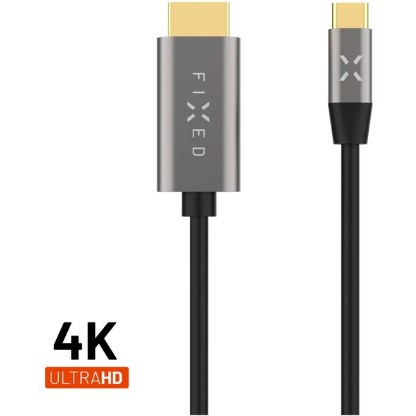 FIXED-USB-C-HDMI-2-0-kabel-4K-2m-cerny