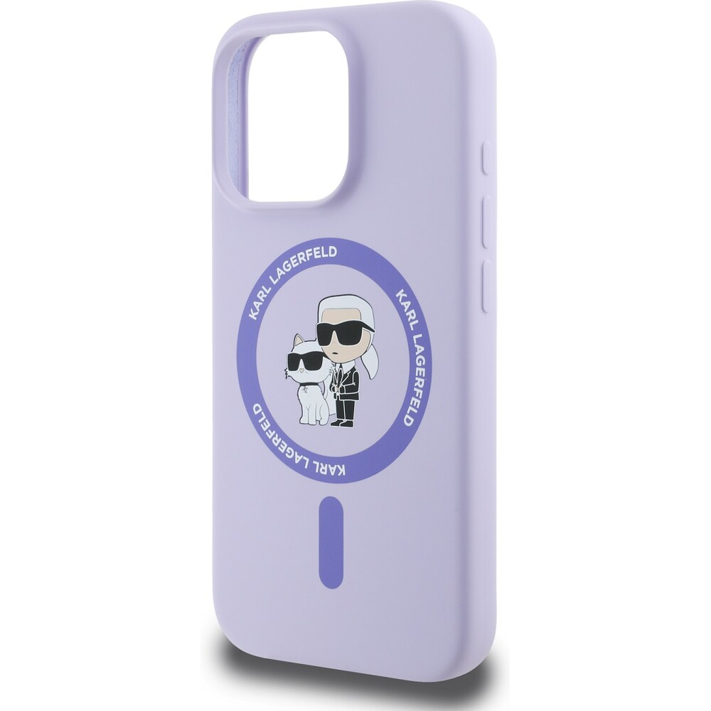 Karl-Lagerfeld-Liquid-Silicone-Karl-and-Choupette-MagSafe-kryt-iPhone-16-Pro-fialovy
