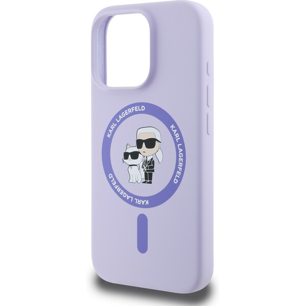 Karl-Lagerfeld-Liquid-Silicone-Karl-and-Choupette-MagSafe-kryt-iPhone-16-Pro-fialovy