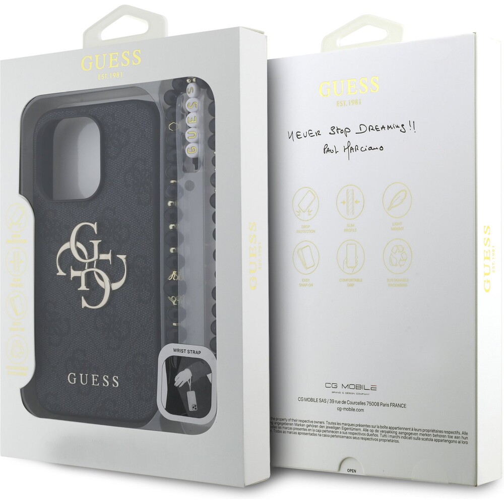 Guess-PU-4G-Metal-Logo-Strap-kryt-iPhone-15-Pro-Max-cerny