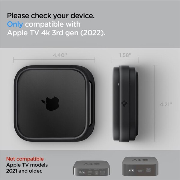 Spigen-Silicone-Fit-Mount-silikonovy-drzak-pro-Apple-TV-4K-3th-Gen-2022-cerny