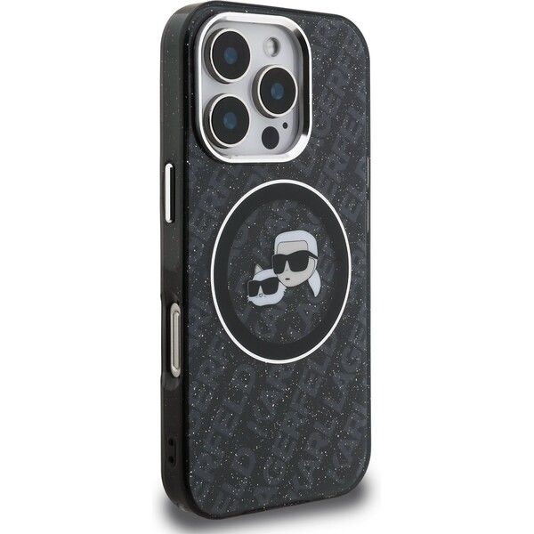Karl-Lagerfeld-IML-K-CH-Heads-Repeated-Logo-MagSafe-kryt-iPhone-16-Pro-Max-cerny