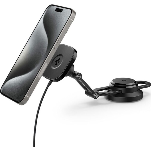 Spigen-OneTap-Pro-3-Wireless-Car-Charger-MagSafe-drzak-s-nabijenim-na-displej-Tesla