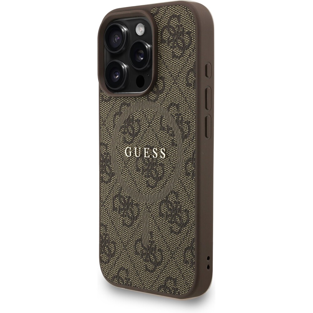 Guess-PU-Leather-4G-Colored-Ring-Strap-MagSafe-kryt-iPhone-16-Pro-Max-hnedy