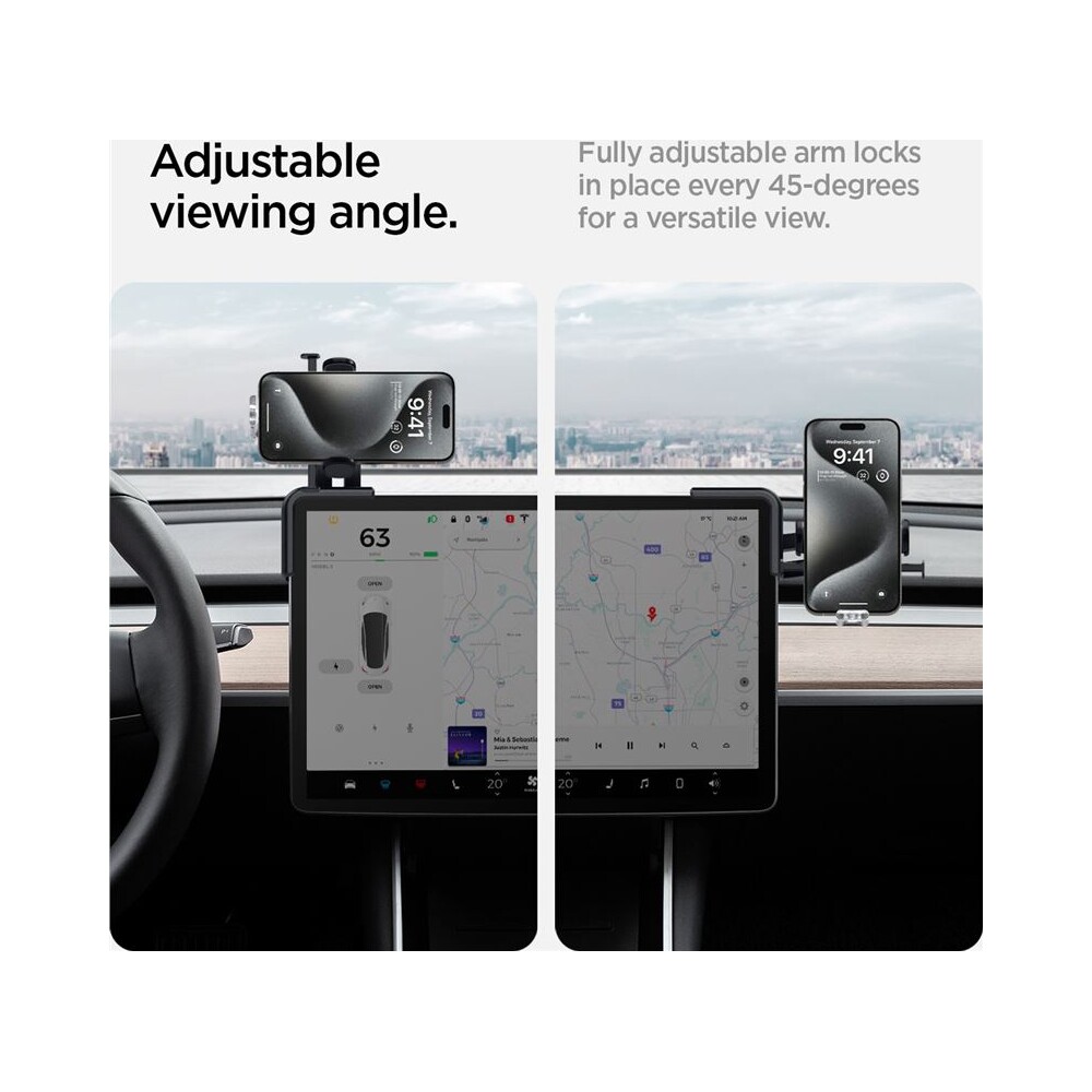 Spigen-Tesla-TapLock-Universal-Car-Mount-Holder-drzak-na-obrazovku-cerny