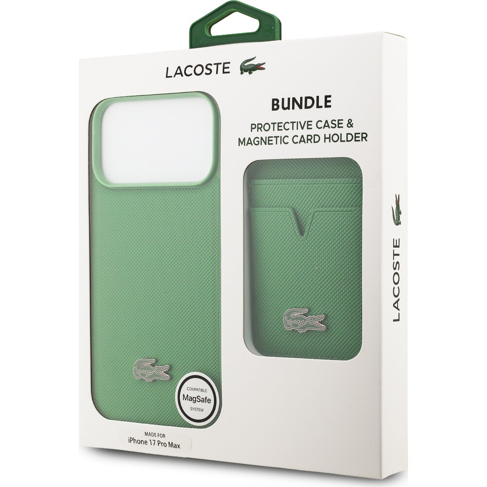 Lacoste-Iconic-Petit-Pique-MagSafe-kryt-penezenka-iPhone-17-Pro-Max-zeleny