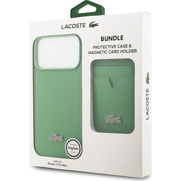 Lacoste-Iconic-Petit-Pique-MagSafe-kryt-penezenka-iPhone-17-Pro-Max-zeleny