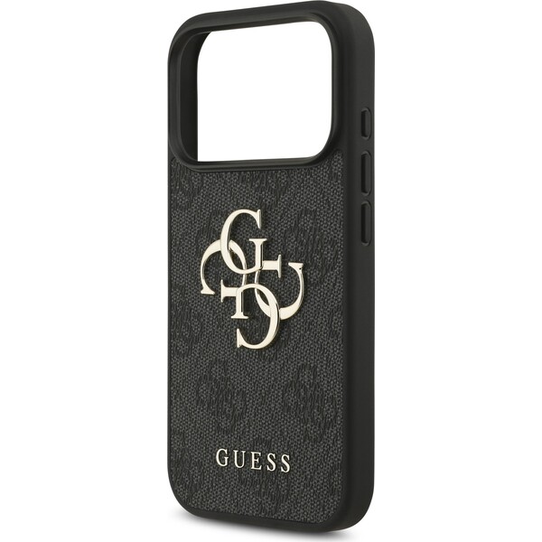 Guess-PU-4G-Metal-Logo-kryt-iPhone-17-Pro-sedy