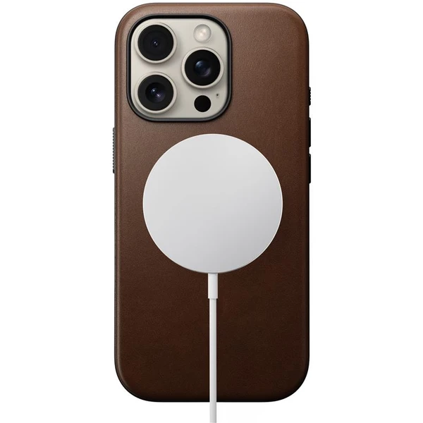 Nomad Modern Leather Case MagSafe kryt iPhone 16 Pro hnědý - Pouzdra - Obrázek dfc7b684cc1a4d928385d6eb83c4587a