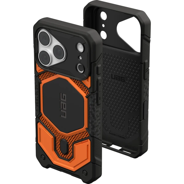 UAG-Monarch-Pro-MagSafe-Kevlar-kryt-iPhone-18-Pro-17-Pro-oranzovy