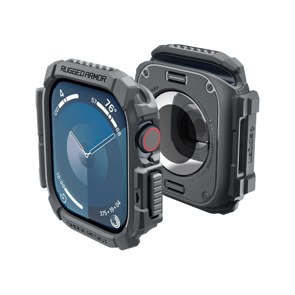 Spigen-Rugged-Armor-kryt-pro-Apple-Watch-10-11-46mm-tmave-sedy