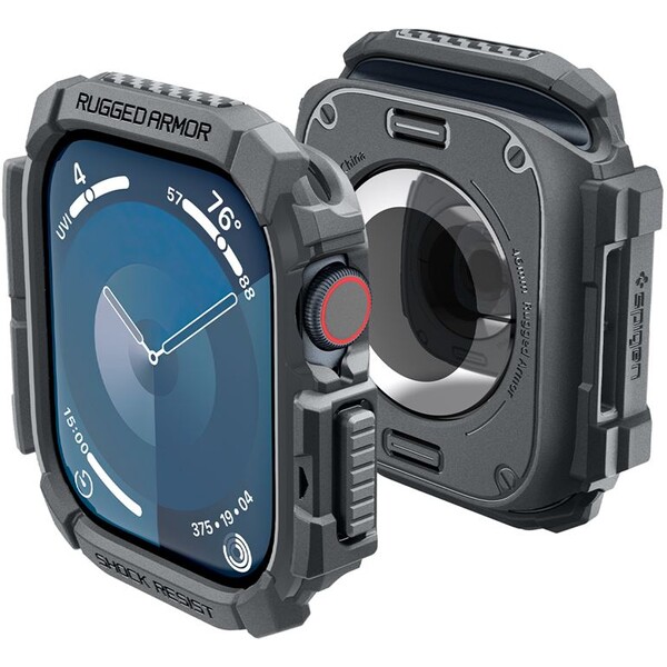 Spigen-Rugged-Armor-kryt-pro-Apple-Watch-10-11-46mm-tmave-sedy