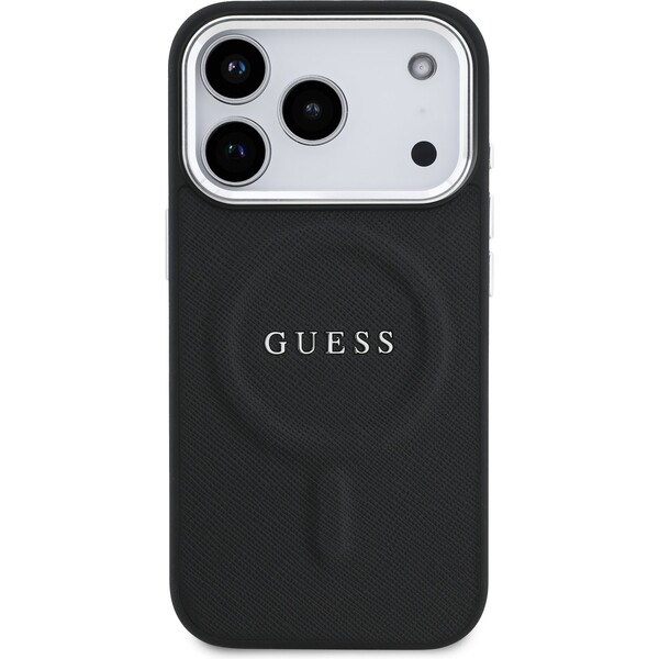 Guess-PU-Saffiano-MagSafe-kryt-iPhone-17-Pro-cerny