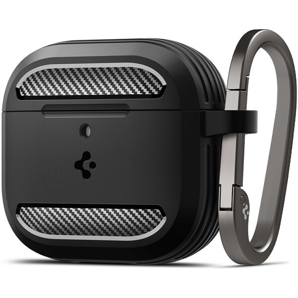 Spigen-Rugged-Armor-pouzdro-AirPods-4-matne-cerne