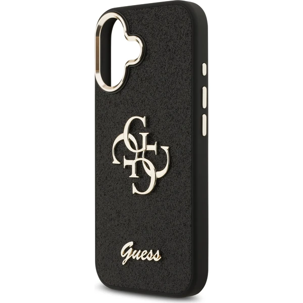 Guess-PU-Fixed-Glitter-4G-Metal-Frame-kryt-iPhone-17-cerny