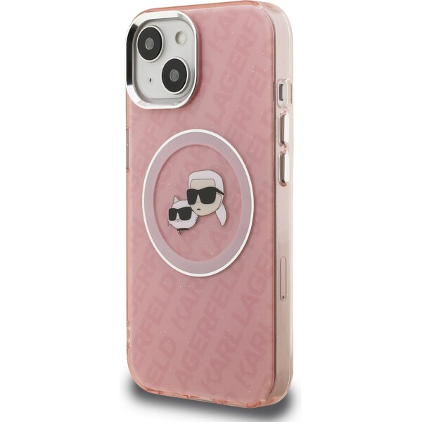 Karl-Lagerfeld-IML-K-CH-Heads-Repeated-Logo-MagSafe-kryt-iPhone-15-ruzovy