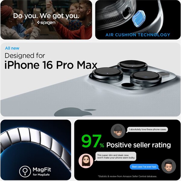 Spigen-Tough-Armor-MagSafe-kryt-iPhone-16-Pro-Max-gunmetal