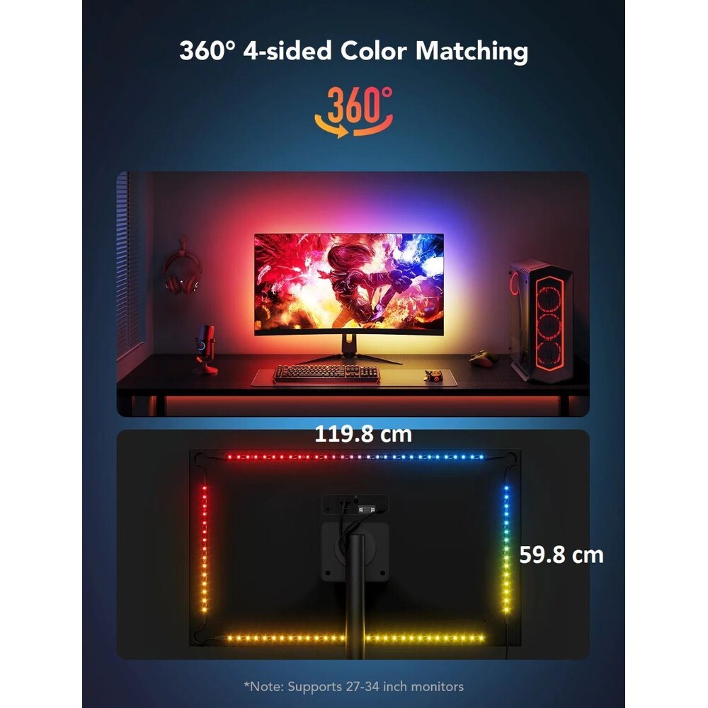 Govee Dreamview G1 Smart LED podsvícení monitoru 27-34 - iWant.cz
