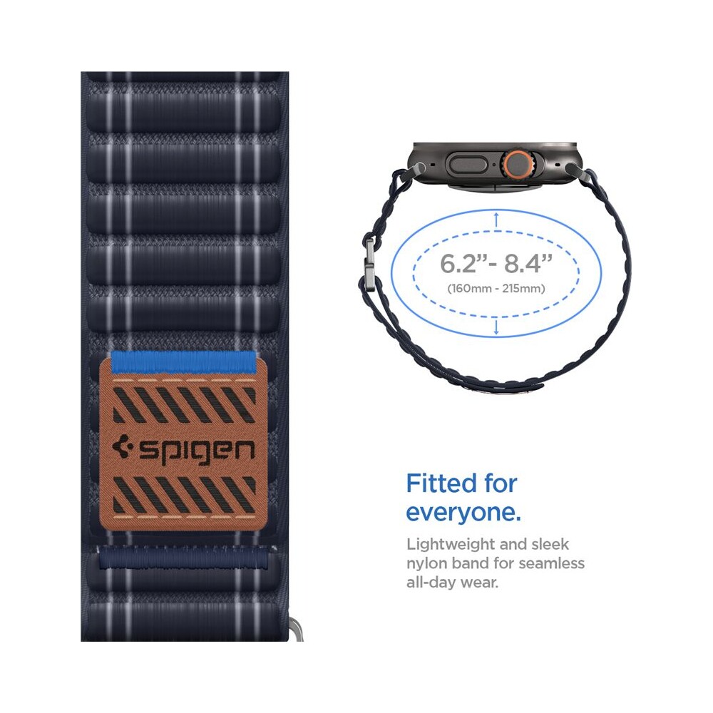 Spigen-Fabric-Band-reminek-hook-and-loop-Apple-Watch-49-46-45-44mm-namorne-modry