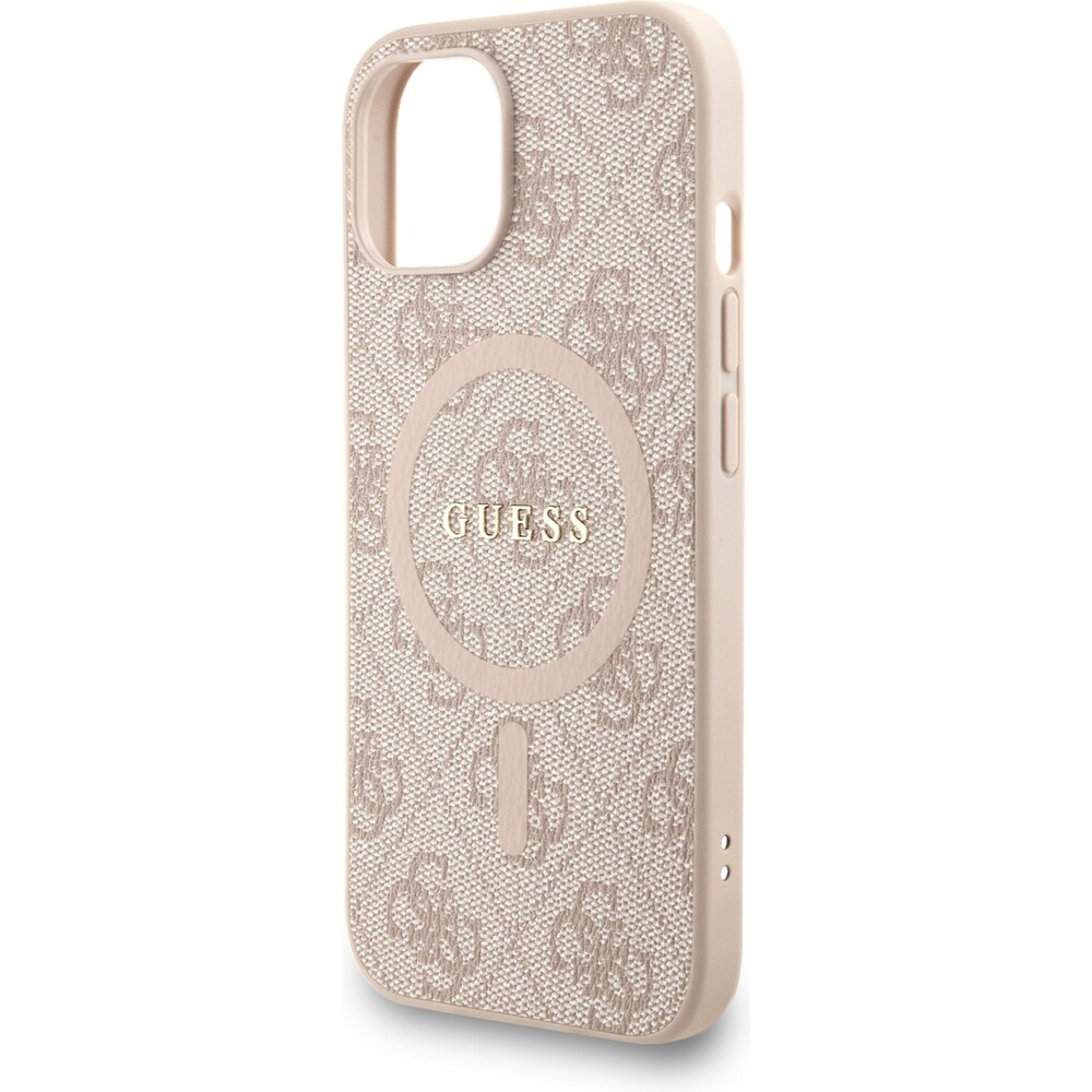 Guess-PU-Leather-4G-Colored-Ring-Strap-MagSafe-kryt-iPhone-13-ruzovy