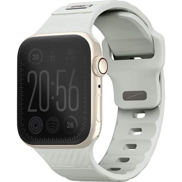 UNIQ-Stride-FKM-Rubber-vodeodolny-reminek-Apple-Watch-41-40-38mm-bily-svitici