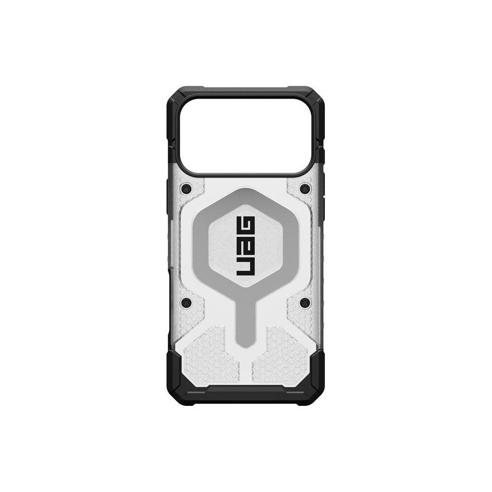 UAG-Pathfinder-Clear-Magsafe-kryt-iPhone-17-Pro-Max-ciry-stribrny