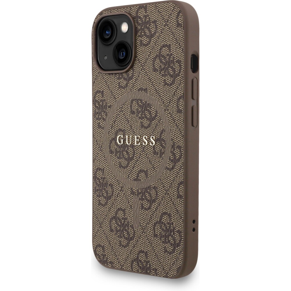 Guess-PU-Leather-4G-Colored-Ring-Strap-MagSafe-kryt-iPhone-15-hnedy