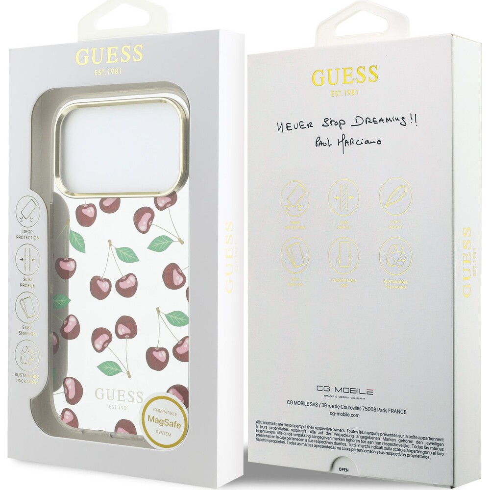 Guess-PC-TPU-Mirror-Glitter-Cherry-MagSafe-kryt-iPhone-17-Pro-Max