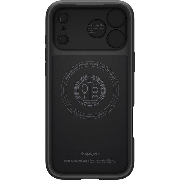 Spigen-Optik-Armor-MagSafe-kryt-iPhone-17-Pro-Max-black