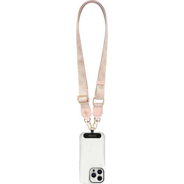 Guess-Crossbody-popruh-PU-4G-Metal-Logo-ruzovy
