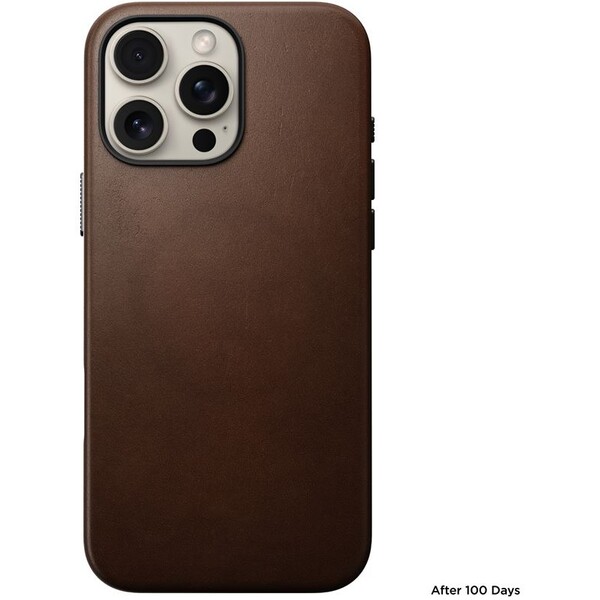 Nomad-Traditional-Leather-Case-MagSafe-kryt-iPhone-16-Pro-Max-hnedy