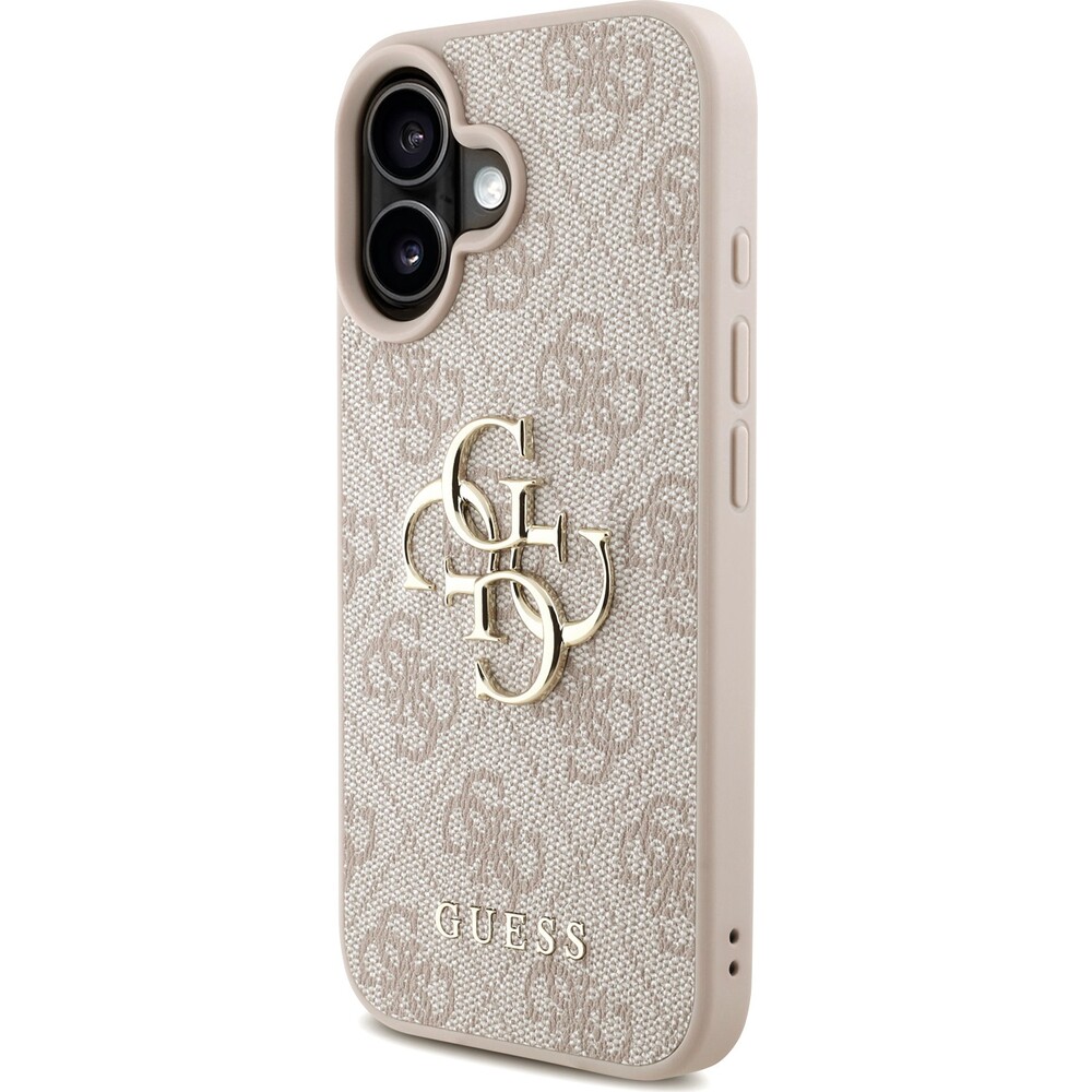 Guess-PU-4G-Metal-Logo-Strap-kryt-iPhone-16-ruzovy