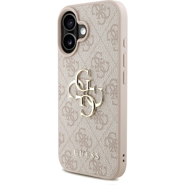 Guess-PU-4G-Metal-Logo-Strap-kryt-iPhone-16-ruzovy