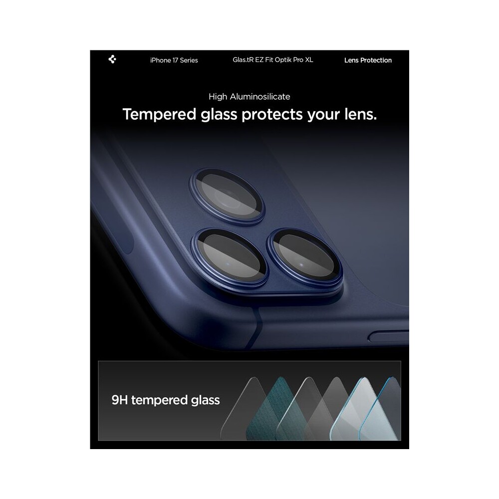 Spigen-Glass-tR-EZ-Fit-Optik-Pro-XL-sklo-na-fotoaparat-iPhone-17-Pro-tmave-modre
