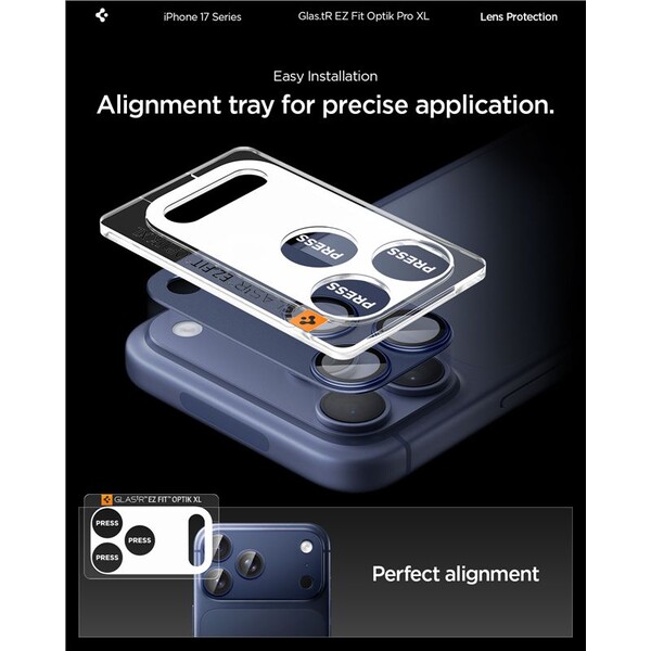 Spigen-Glass-tR-EZ-Fit-Optik-Pro-XL-sklo-na-fotoaparat-iPhone-17-Pro-Max-tmave-modre