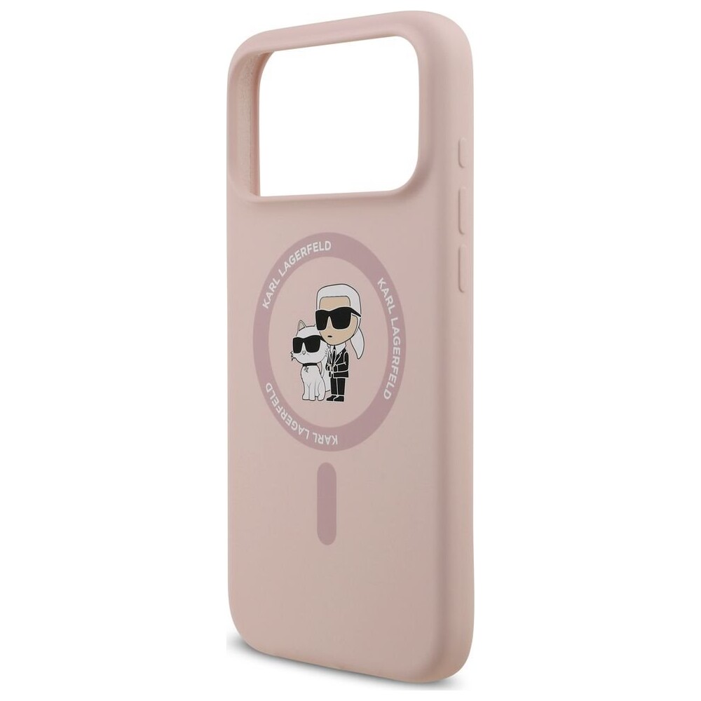 Karl-Lagerfeld-Liquid-Silicone-Karl-and-Choupette-MagSafe-kryt-iPhone-18-Pro-Max-ruzovy