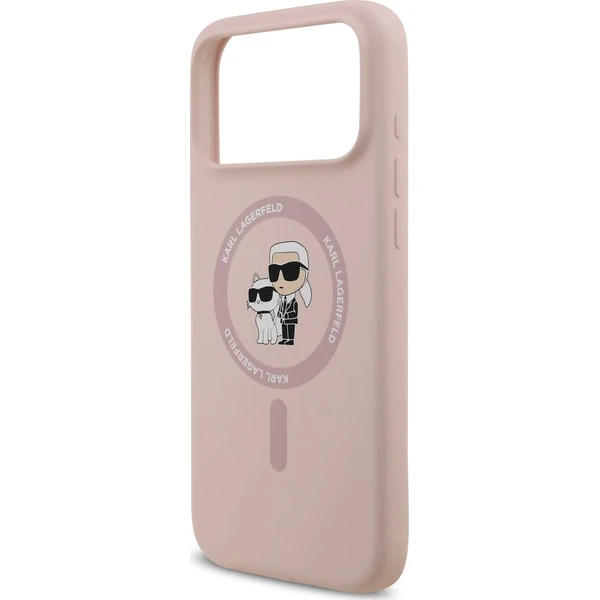 Karl-Lagerfeld-Liquid-Silicone-Karl-and-Choupette-MagSafe-kryt-iPhone-18-Pro-Max-ruzovy