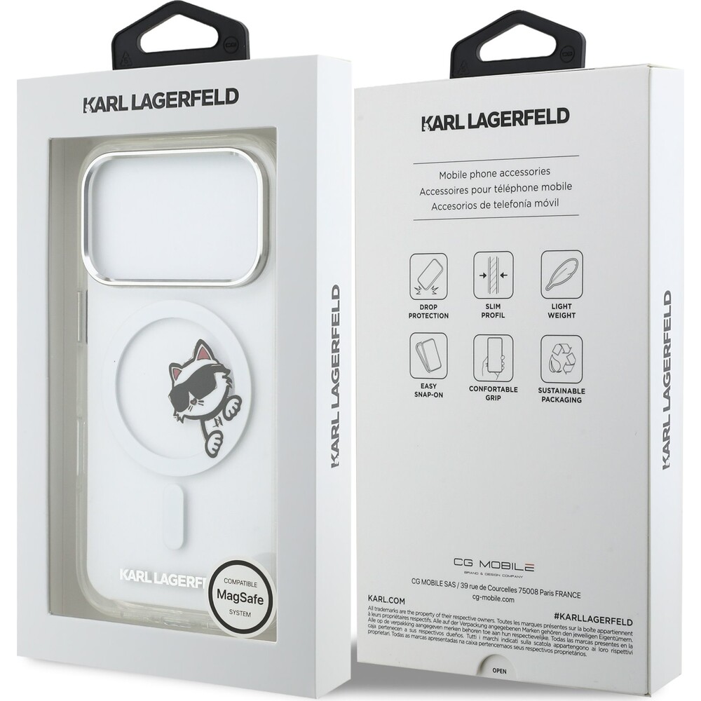 Karl-Lagerfeld-IML-Choupette-Peekaboo-MagSafe-kryt-iPhone-17-Pro-ciry