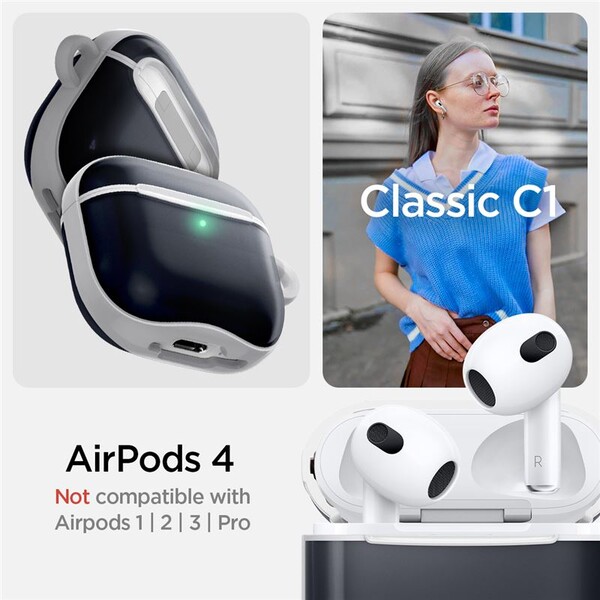 Spigen-Classic-C1-pouzdro-AirPods-4-grafitove