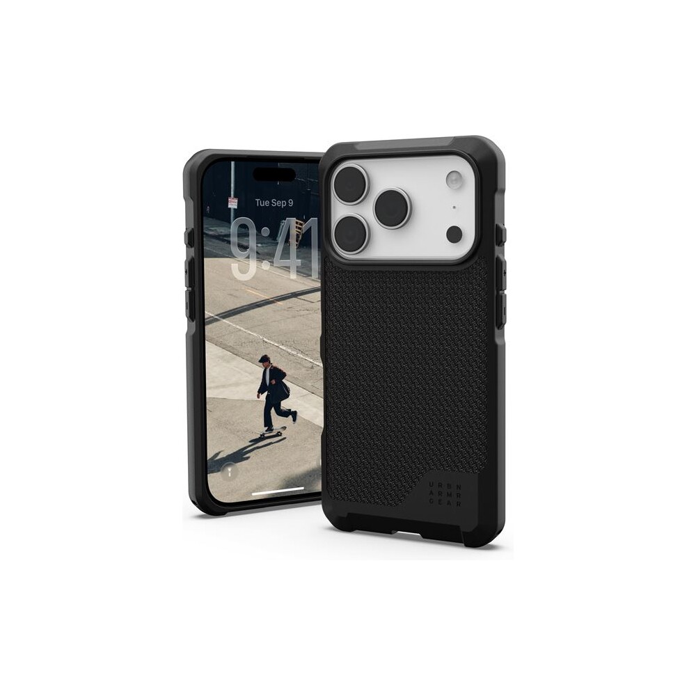 UAG-Metropolis-LT-Magsafe-Kevlar-kryt-iPhone-17-Pro-cerny