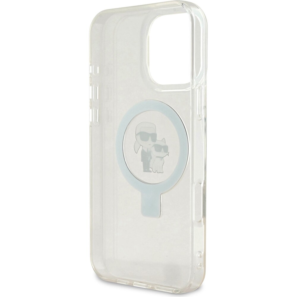 Karl-Lagerfeld-Ringstand-Karl-and-Choupette-MagSafe-kryt-pro-iPhone-16-Pro-Max-bily