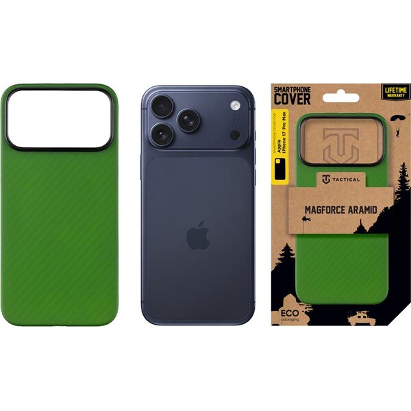 Tactical-MagForce-Aramid-kryt-Apple-iPhone-17-Pro-Max-zeleny