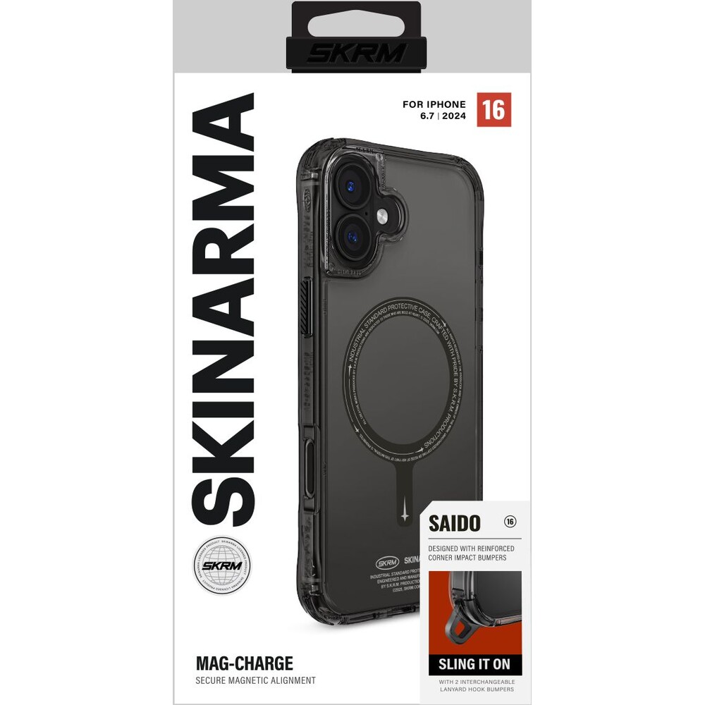SKINARMA-Saido-Mag-Charge-kryt-iPhone-16-Plus-cerny