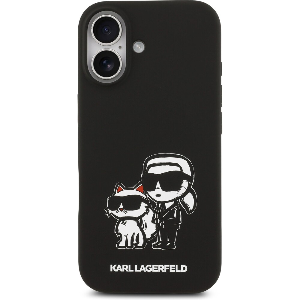 Karl-Lagerfeld-Liquid-Silicone-K-CH-Sketch-MagSafe-kryt-iPhone-17-cerny
